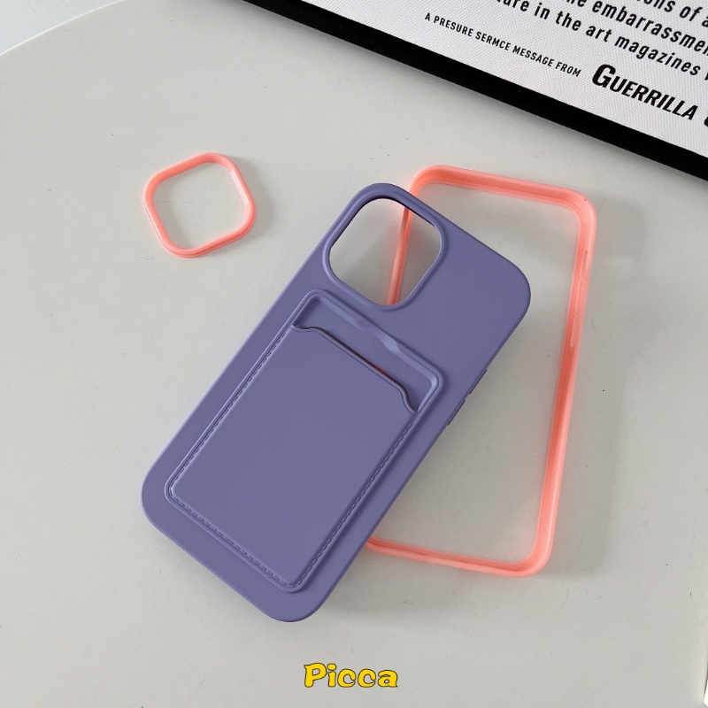 3in1 Soft Case Silikon Warna Permen Macaron Cover IPhone 6 6S 7 8 Plus 11 12 13 14 Pro MAX XR X XS MAX SE 2020