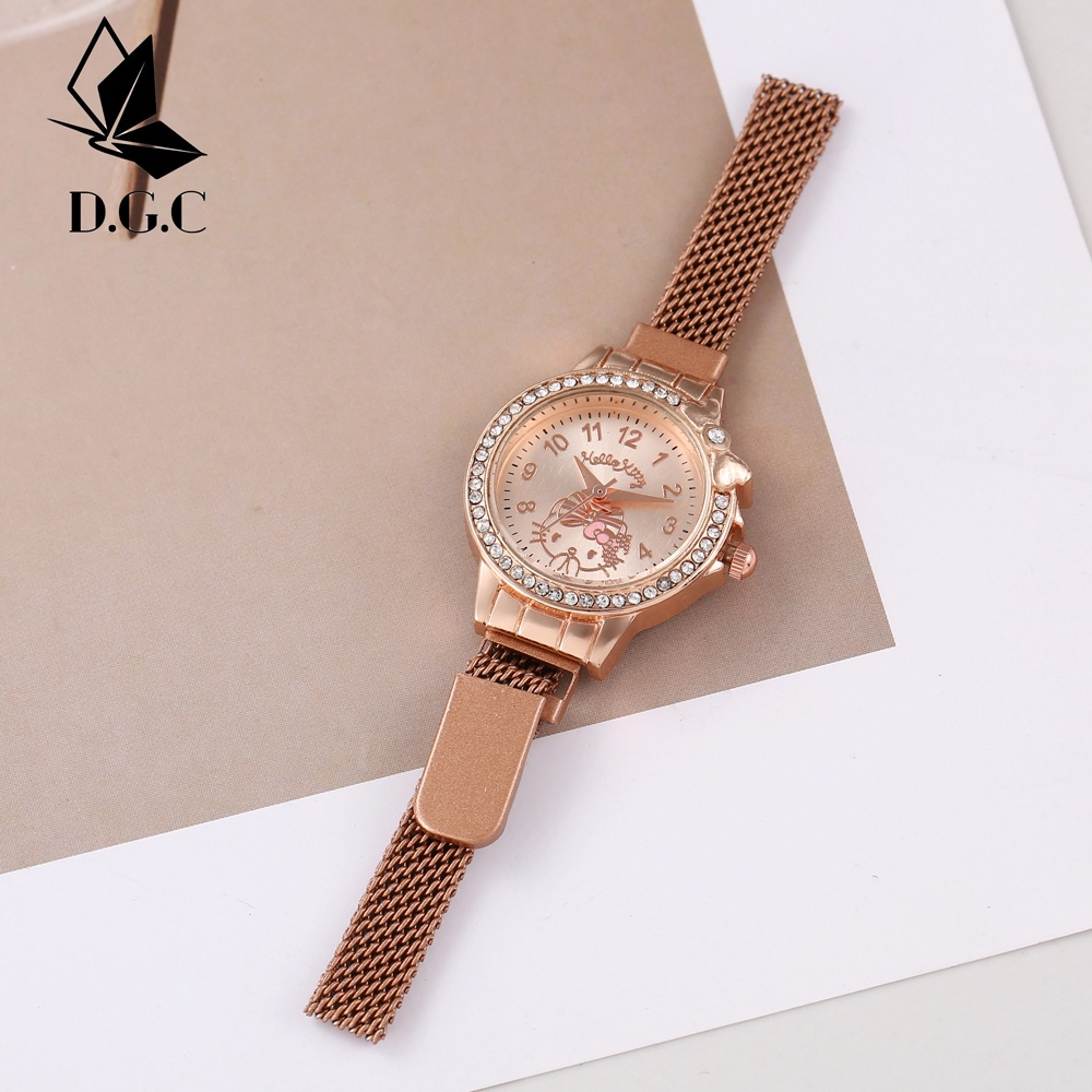 D.G.C✅Jam Tangan Wanita Analog Wanita Quartz Watch Import Murah Strap Stainless Steel W15