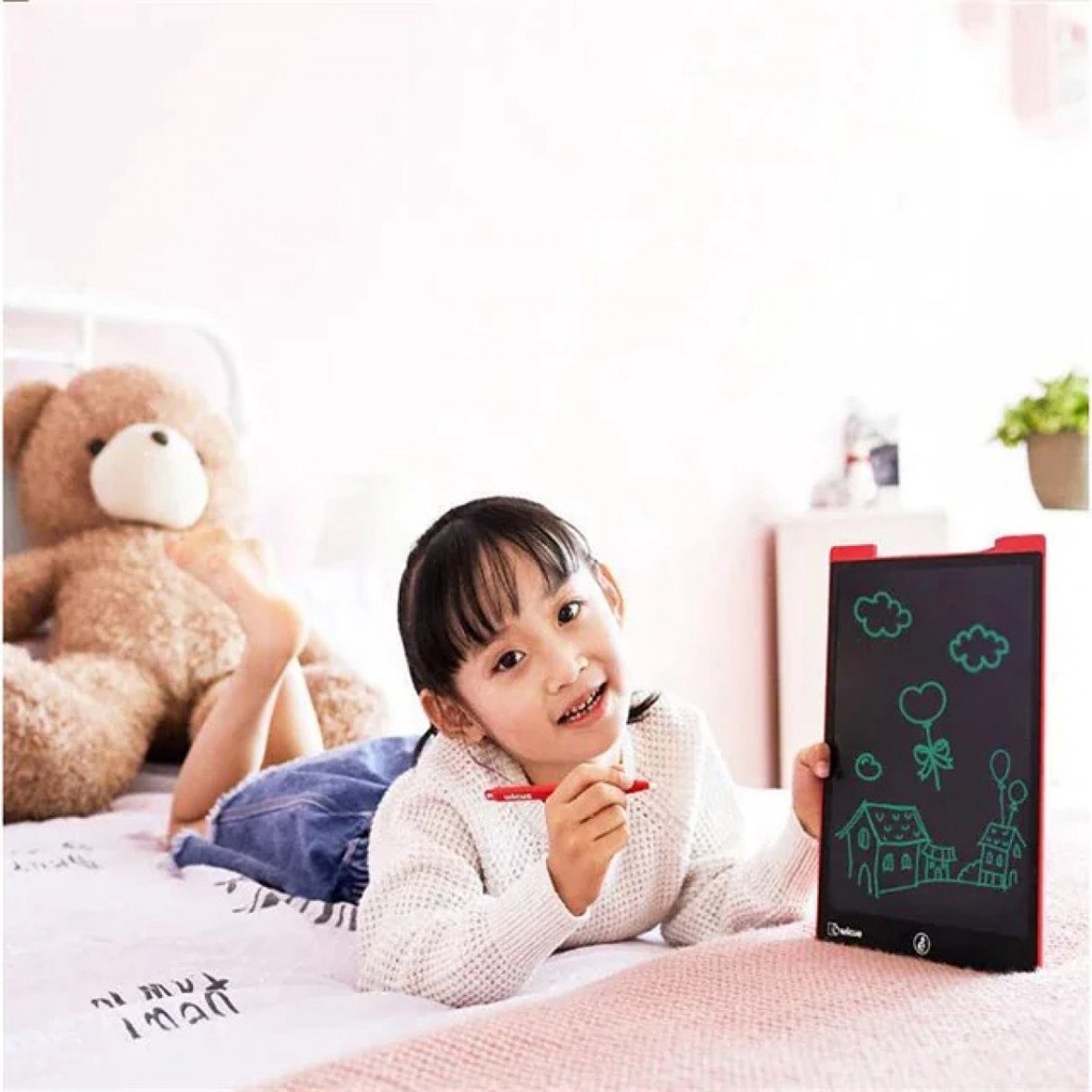 Wicue Papan Tulis Gambar LCD Digital Pen Tablet 12 Inch Colorful Version
