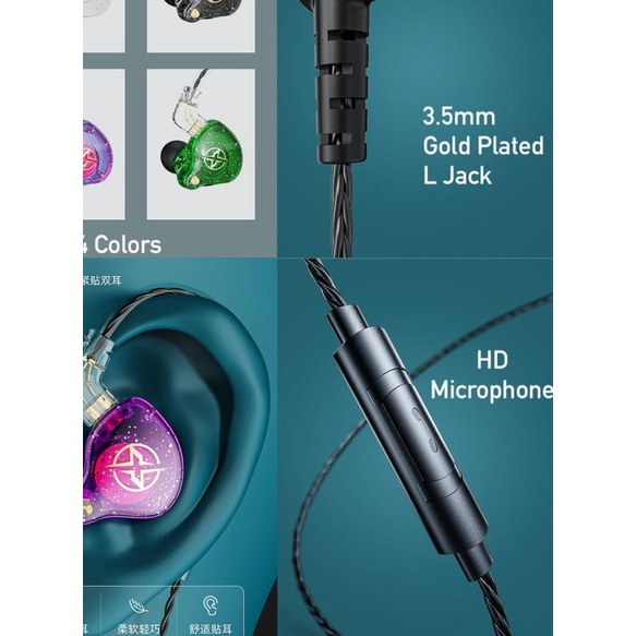 MAXI X2 Pro HiFi Dynamic Bass Headset Detachable Cable With Mic - Hitam