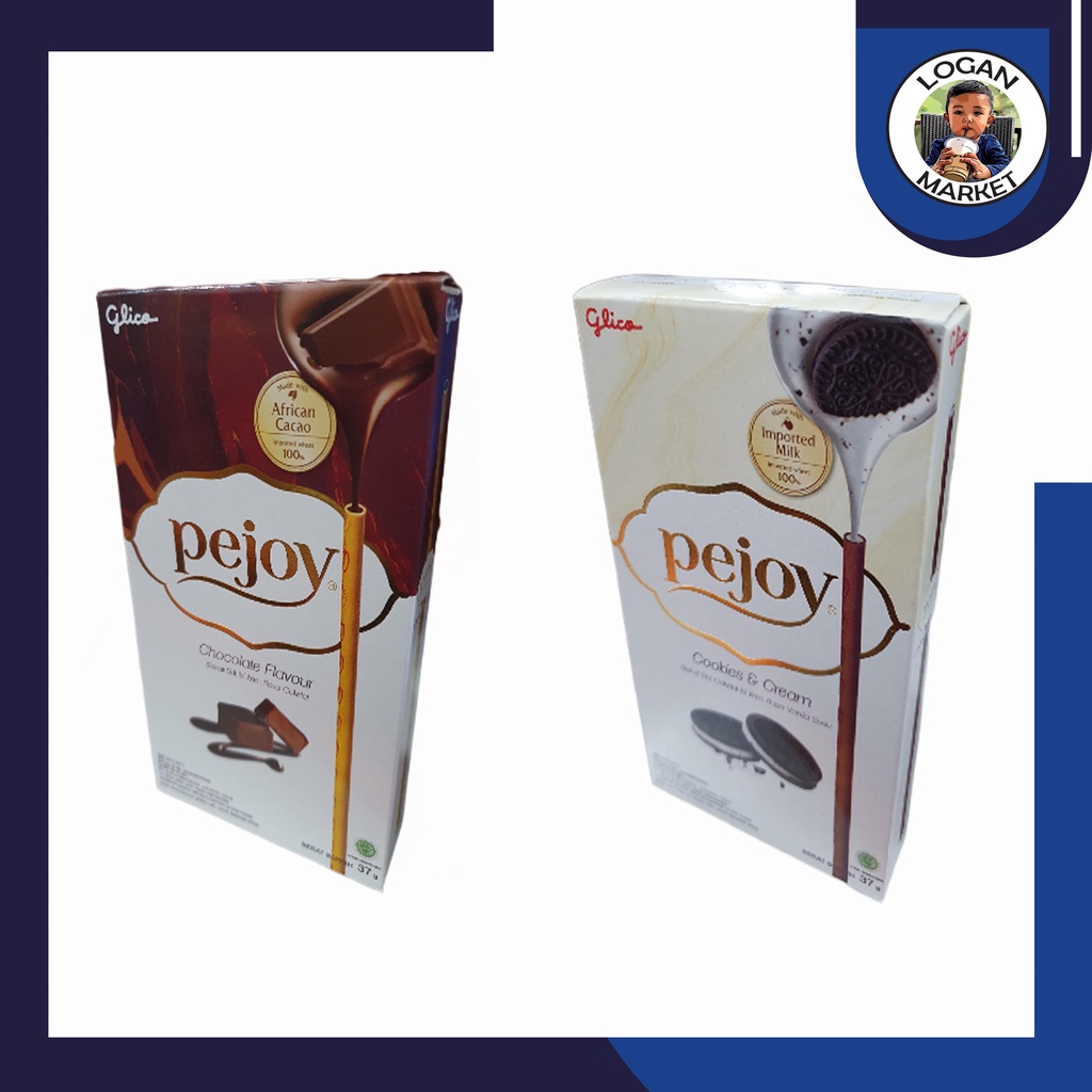 Glico Pejoy Chocolate Coklat Cookies n Cream 37gram 37 gram