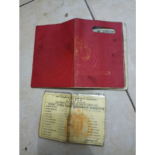 Dokumen Motor Honda GL 100 Tahun 1982