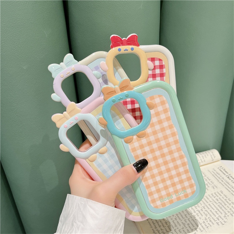 Soft Case Pelindung Lensa Motif Burung Monster Kecil Untuk iPhone14 13 12 11 Pro Max X Xr Xs Max 7 8 6 6s Plus SE 2020