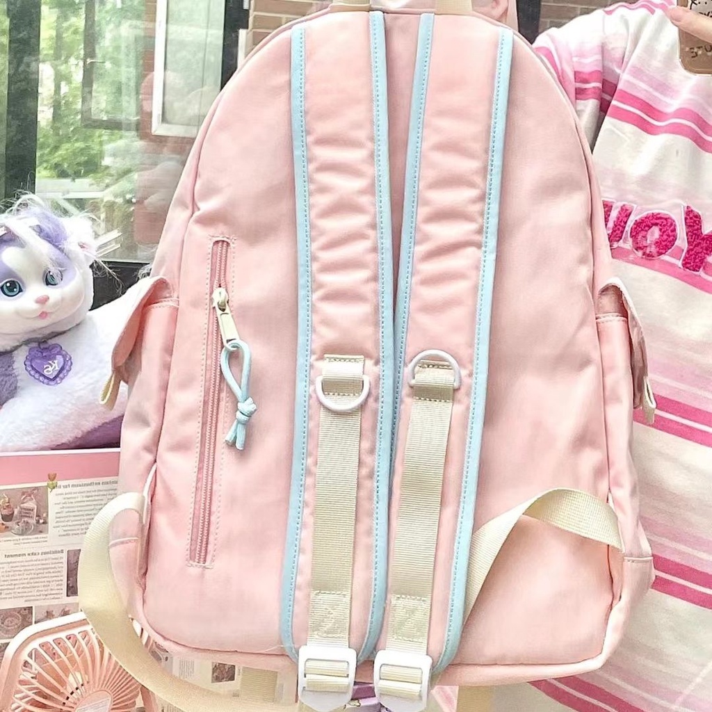 Tas Ransel Sera 2022 Baru Jepang dan Korea Cute Girly Tas Sekolah Siswa SMP Siswa Sekolah Dasar SMA Kapasitas Besar Ransel Wanita