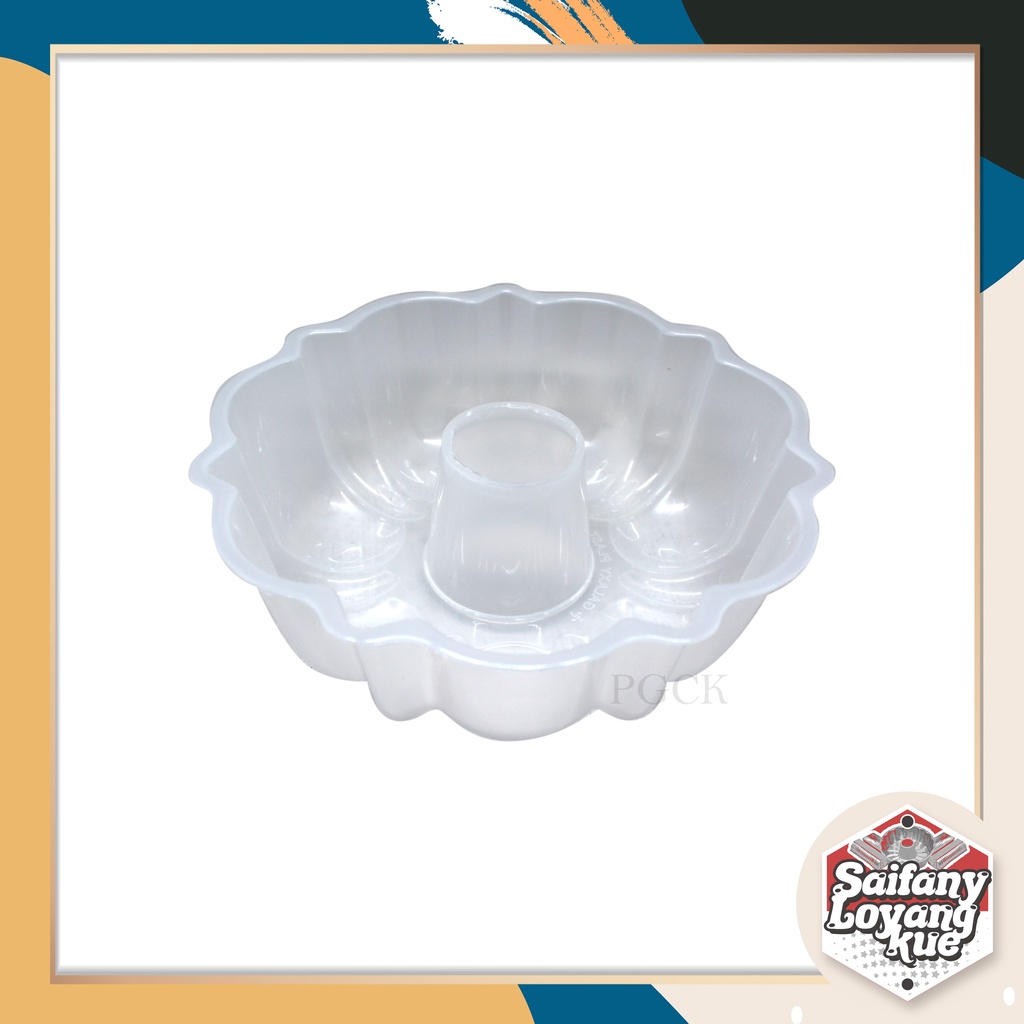 PUDING MOTIF BUNGA PLASTIK 22cm / CETAKAN PUDING TERMURAH