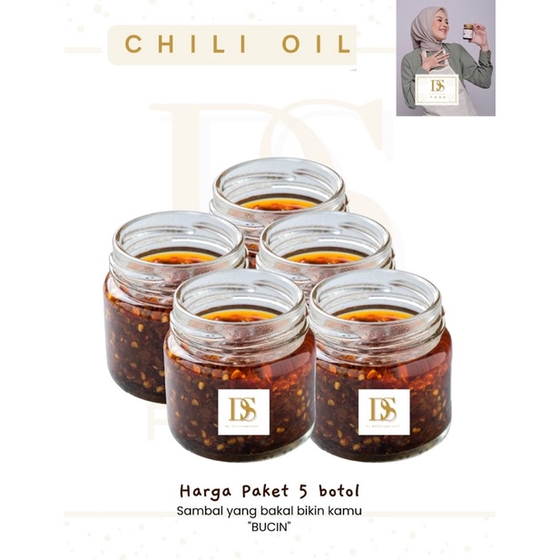 

paket 5 botol chili oil dsfood.official