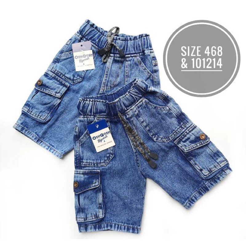 CELANA PENDEK CARGO JEANS SNOWASH ANAK LAKI-LAKI/JEANS PENDEK/LEVIS CARGO ANAK