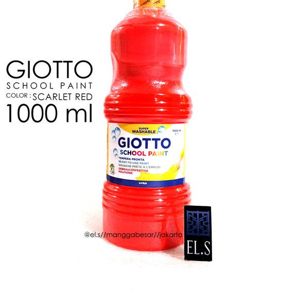 

Giotto School Paint Scarlet Red 1000 ml ( Cat )