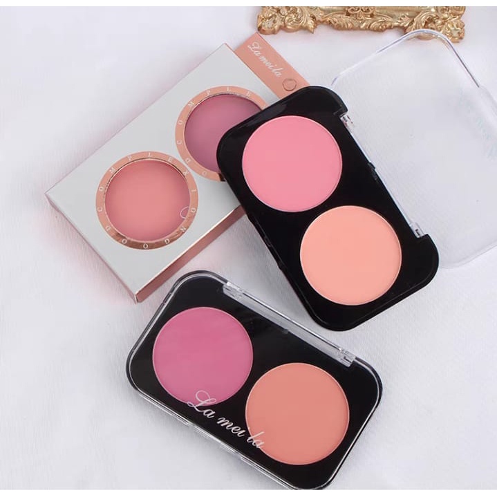 Lameila Palet Blush On 6 Warna Mineral Pigment Blusher Powder By Aurora 5006