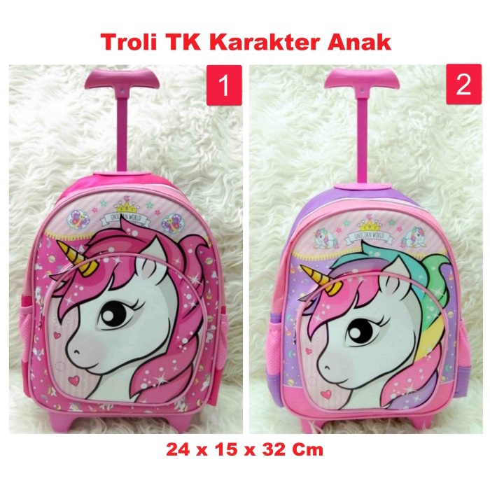 Tas Koper Troli Tk Unicorn Kepala Tas Koper Anak