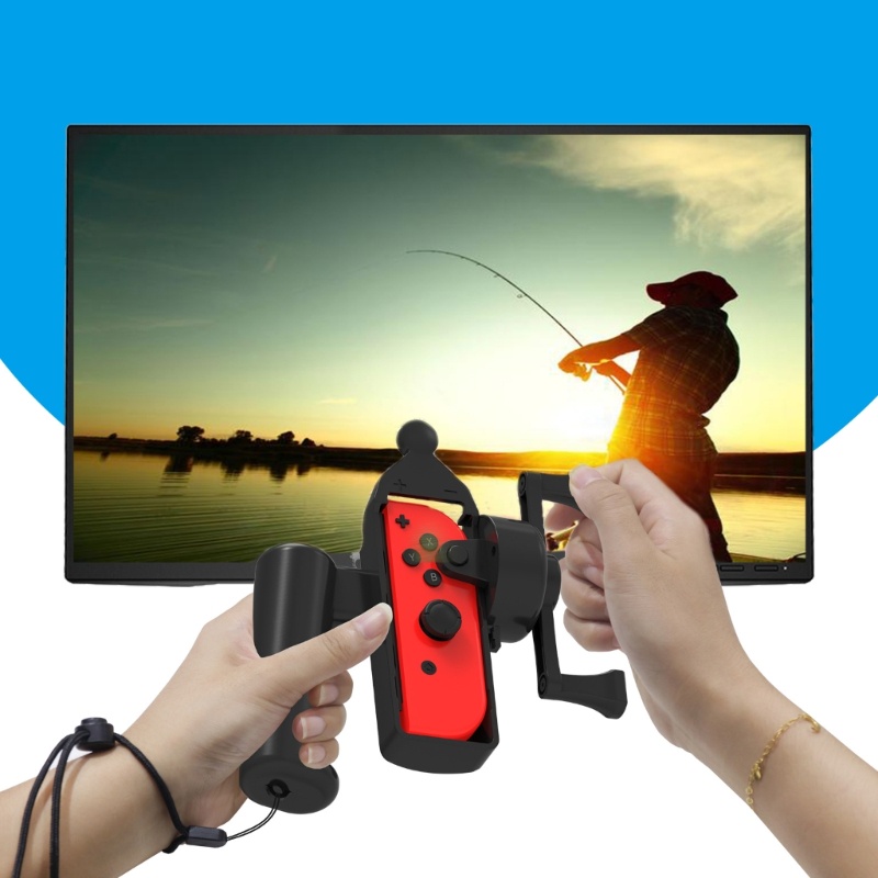 Btsg Somatosensory Game Hand Grip Untuk Switch Angler Enjoy Fishing Aquarium Games