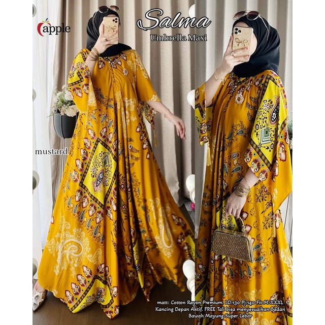 Salma Dress // Salma Umbrella Maxi Dress // Neww Gamis Mayung lebar