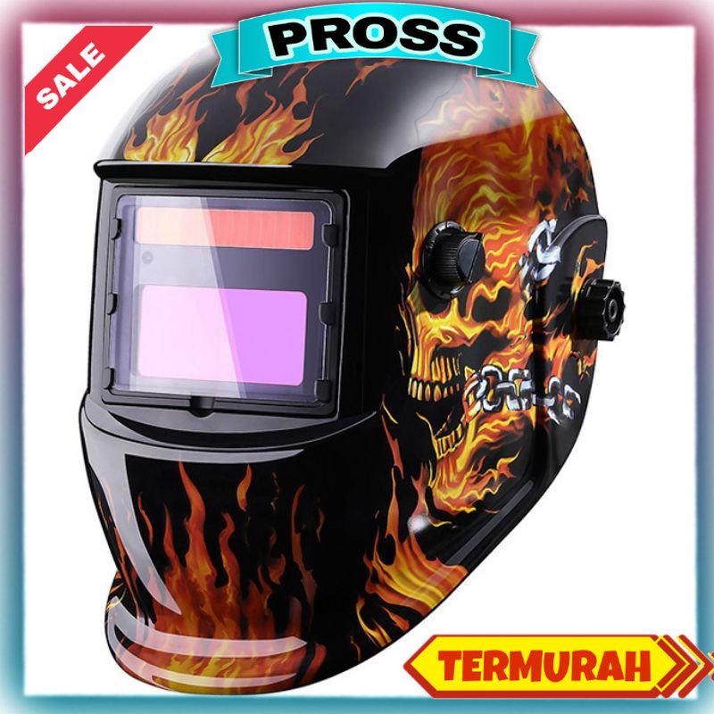 Helm Las Otomatis Auto Darkening Welding Helmet / Topeng Las / Hem Las