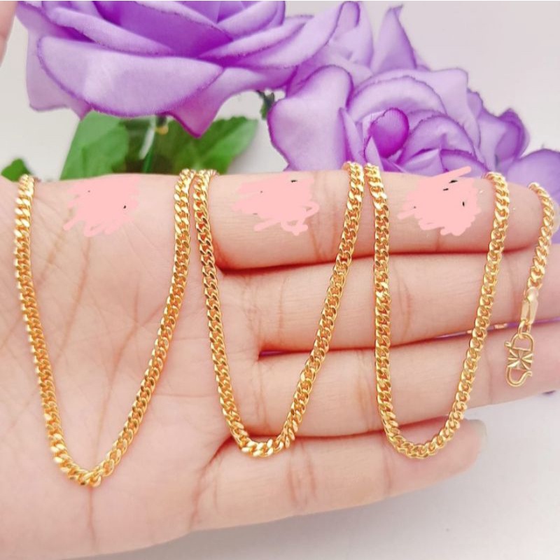 Kalung anak2 dan wanita lapis emas gold rantai kait s