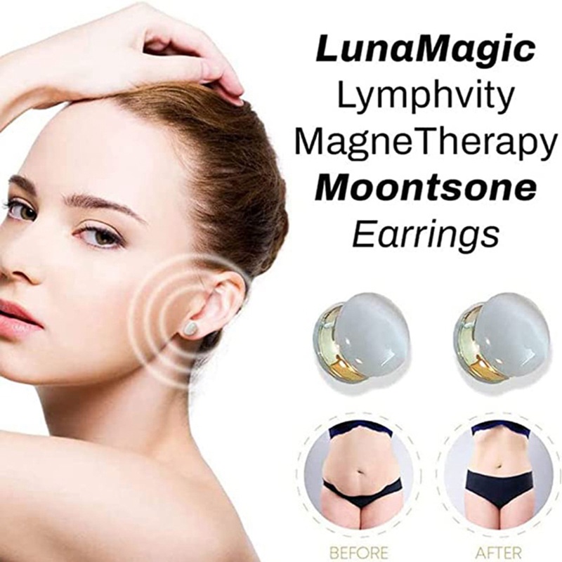 Fancyqube Anting Stud Magnetik Hias Mutiara Gaya Korea Untuk Wanita