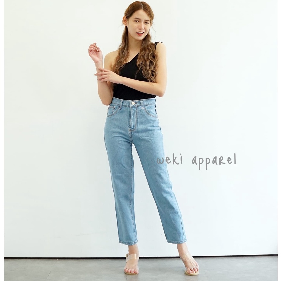 Weki Boyfriend Jeans Wanita