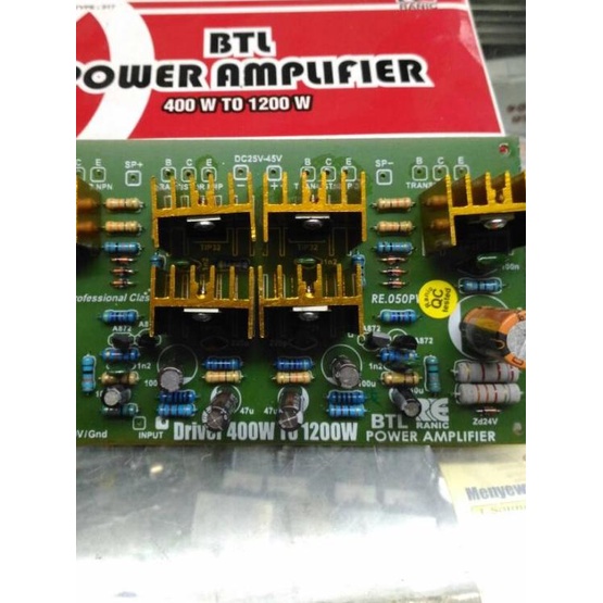 kit driver power amplifier btl 400w