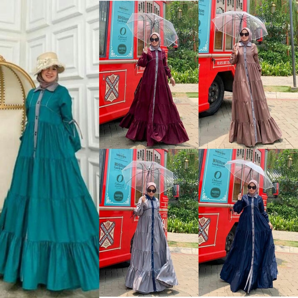 Sanisha  Maxi / Gamis Wanita Terbaru 2022 / Gamis Wanita / Gamis Wanita Kekinian / Gamis Wanita Terbaru / Dress Ceruty / Dress Ceruty Babydoll / Dress Ceruty Motif Bunga / Dress Ceruty Furing / Dress Bordir Wanita / Dress Bordir / Gamis Bordir / Dress