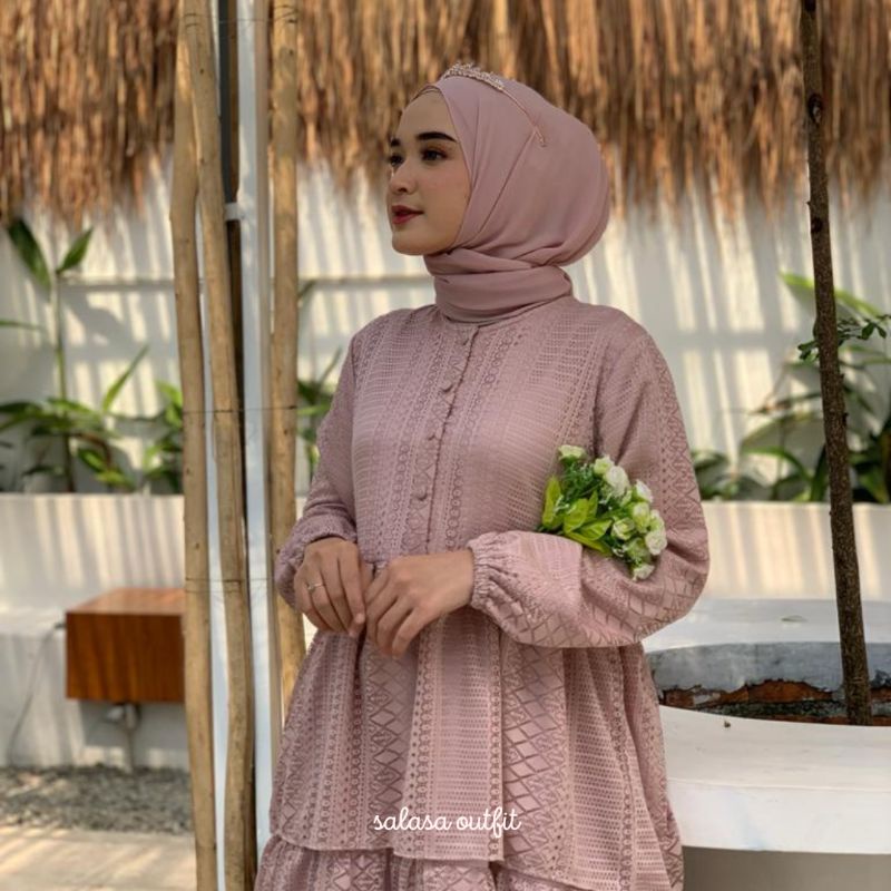 DOLLEYA | Dress Kondangan Brukat by Salasa Outfit