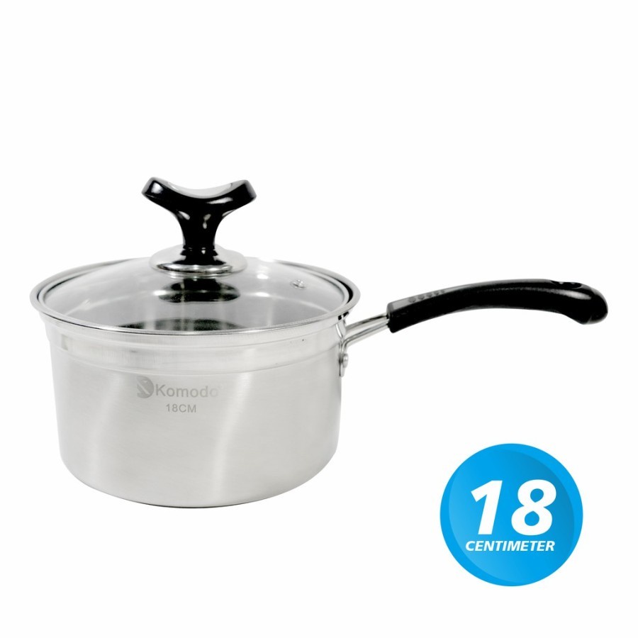 KOMODO Panci Saucepan Regina 18 cm Stainless Panci Susu