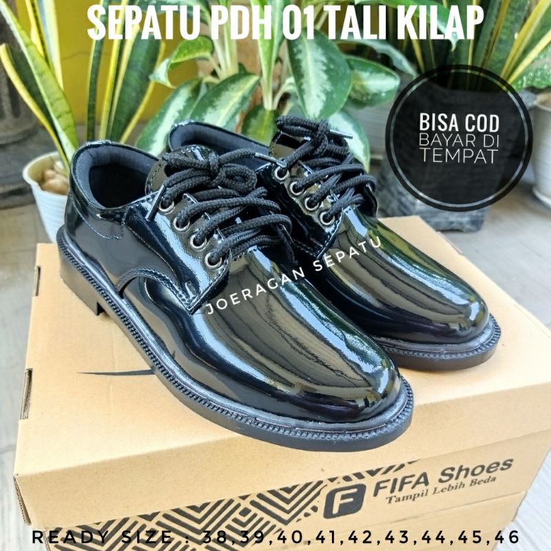 Sepatu Pdh Tni Polri Dishub Satpam Security Paskibra Pria SEPATU PDH TNI POLRI DISHUB SATPAM SECURITY PASKIBRA PRIA 01 KILAP