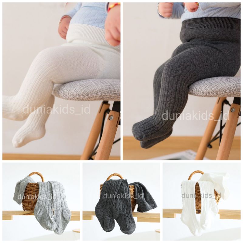 Celana Legging motif Tertutup Legging Newborn Perempuan Laki Laki Legging Bayi Tutup Kaki Tebal