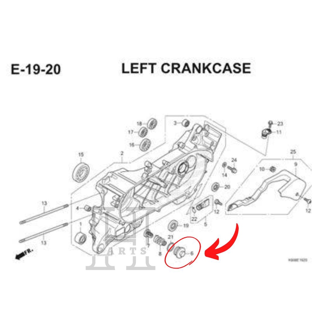 TUTUP BAUT FILTER OIL TUTUP KLEP CAP TAPPET MATIK GRAND LEGENDA REV0 SUPRA-X 100 12361-035-000 ASLI ORIGINAL AHM HGP HONDA