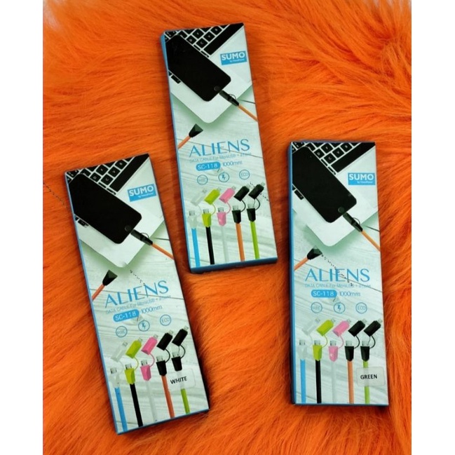 KABEL DATA SUMO UNTUK MIKRO USB + IPHONE