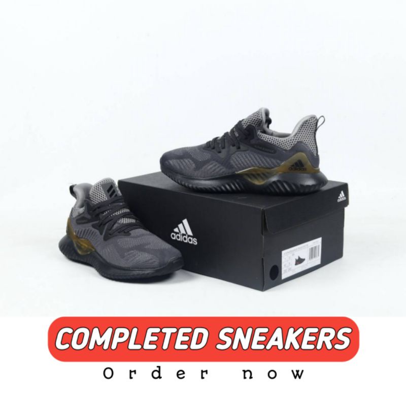 Sepatu Adidas Alphabounce Beyond Grey Carbon