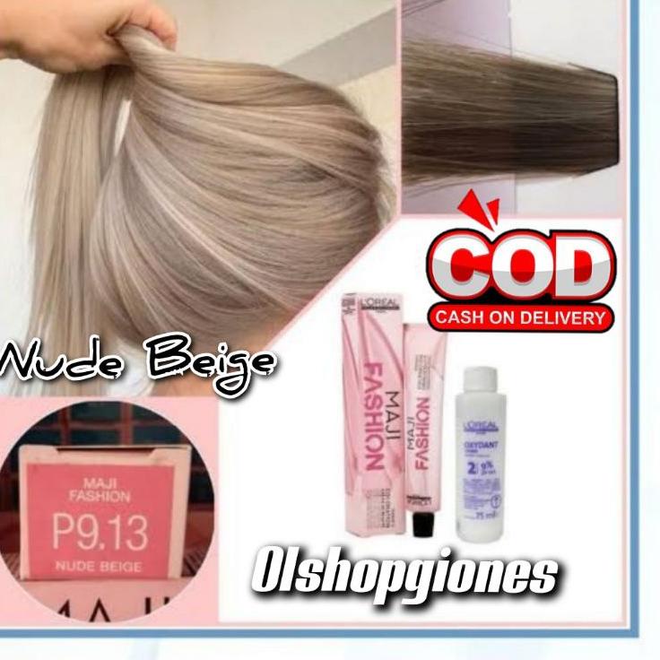 Serbu sekarang--Loreal MajiFashion p9.13 Cat rambut L'oreal + oxydant campuran 6% / 9%