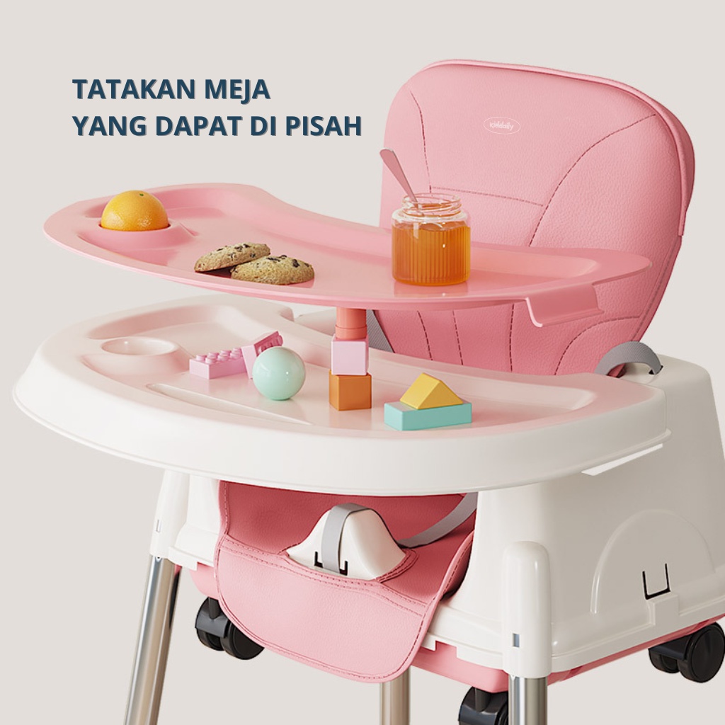 KIDDAILY BABY HIGH CHAIR KURSI TINGGI BAYI SEAT SCOOTER BOOSTER KURSI MAKAN ANAK KURSI MAKAN BAYI DENGAN MATRAS KURSI MAKAN BAYI BABY CHAIR