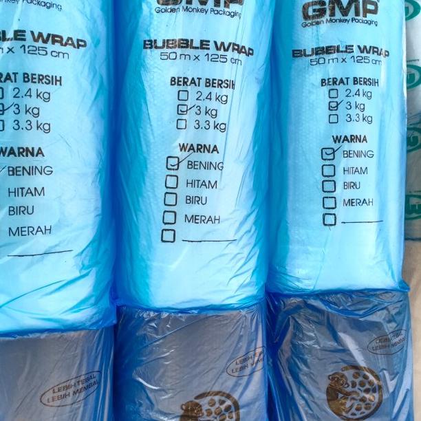 

Bubble wrap Bening murah tebal 50m x 125cm merk GMP - Putih
