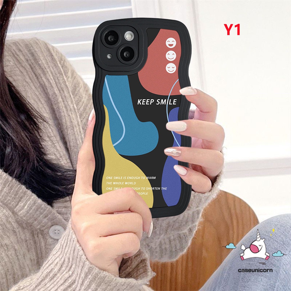 Soft Case Desain Seni Abstrak Moranti Warna Kontras Untuk iPhone 11 14 12 13 Pro Max XR 7 8 6 6s Plus 14 Plus X XS Max SE 2020