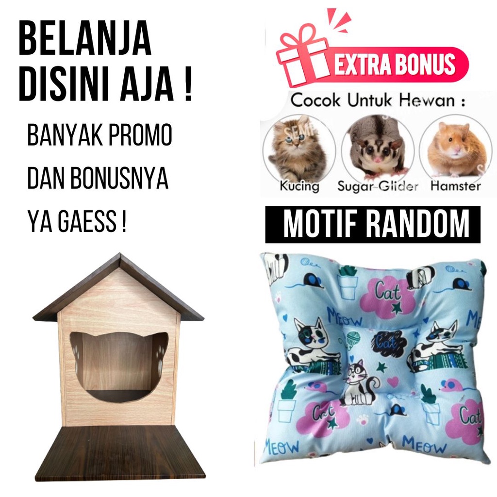 CUSTOM RUMAH KUCING/ ANJING KANDANG HEWAN PREMIUM FEZONE