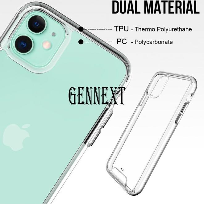 CASING SPACE CLEAR CASE IMPACT ANTI KUNING IPHONE X XS XR 12 12PRO MAX - CLEAR, IP XSMAX