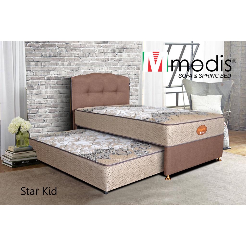 MODIS Springbed STAR KID 120x200 - Bed Dorong Bergaransi - Berlaku COD - MEDAN