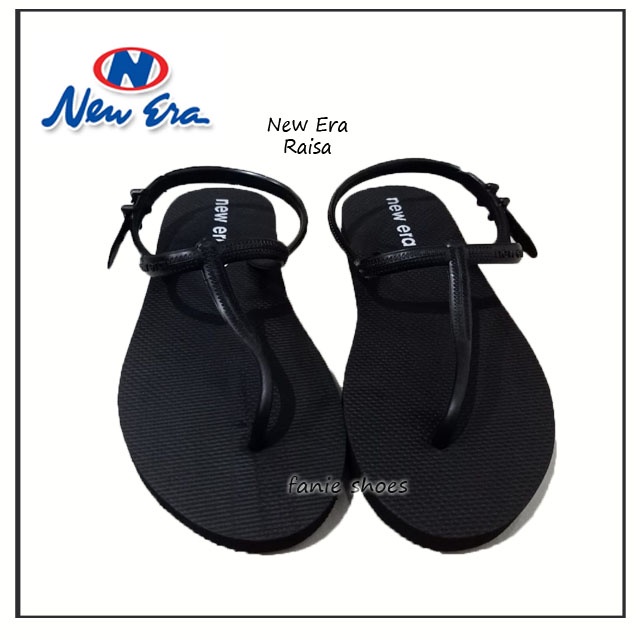 New Era Raisa Hitam 37-40 / Sandal Sehari-hari Wanita Dewasa