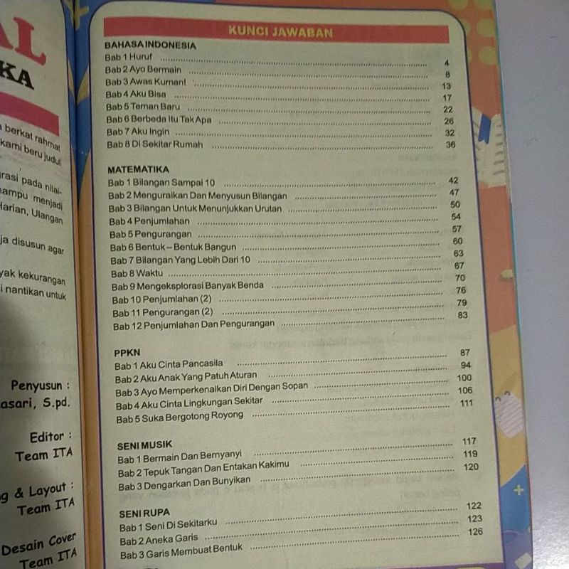 ORI buku pintar soal soal kurikulum merdeka untuk SD/mi kelas 1 edisi terbaru penerbit ITA Surakarta