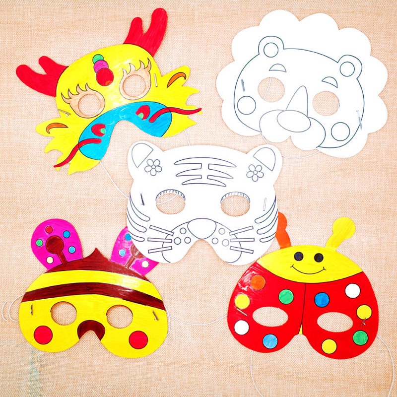 PAOPAO DIY The Topeng Mask Character Animal Prakarya Kreativitas Premium