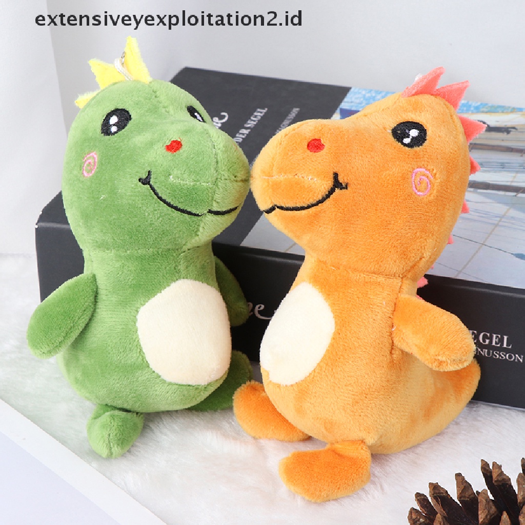 Mainan Boneka Stuffed Plush Dinosaurus 12cm Dengan Gantungan Kunci Untuk Hadiah