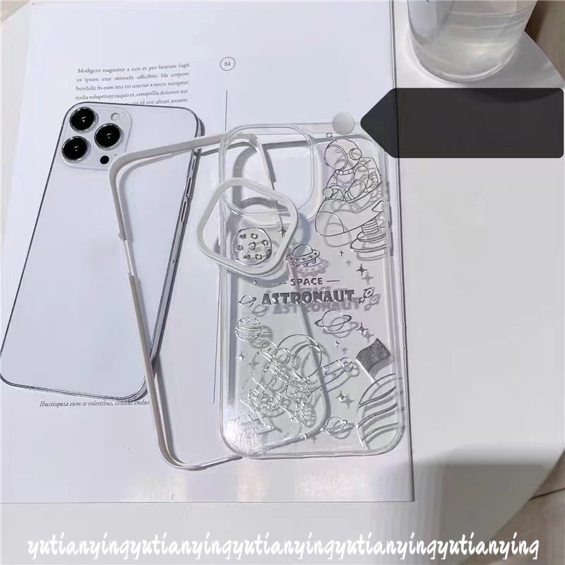 Casing Softcase Realme C33 C35 C15 C12 C3 C25Y C11 2021 5i 6i C25 C30 C20 C21 C25s C21Y C20A 3-in-1 Motif Astronot