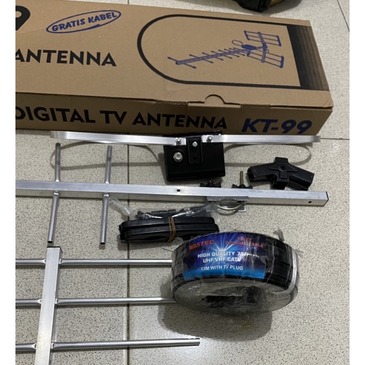 Antena digital  UHf  set dengan kabel Kt88 KT99