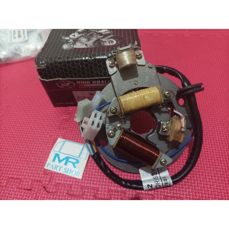 spul sepul pengapian lampu pulser luar fulser dalam Yamaha Rxz rzr rx-z Indonesia milenium catalyzer