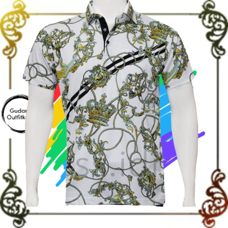 Kaos Kerah Kemeja Pria Crocodile Diamond 2199-147 Bahan KATUN Halus 100% ORI
