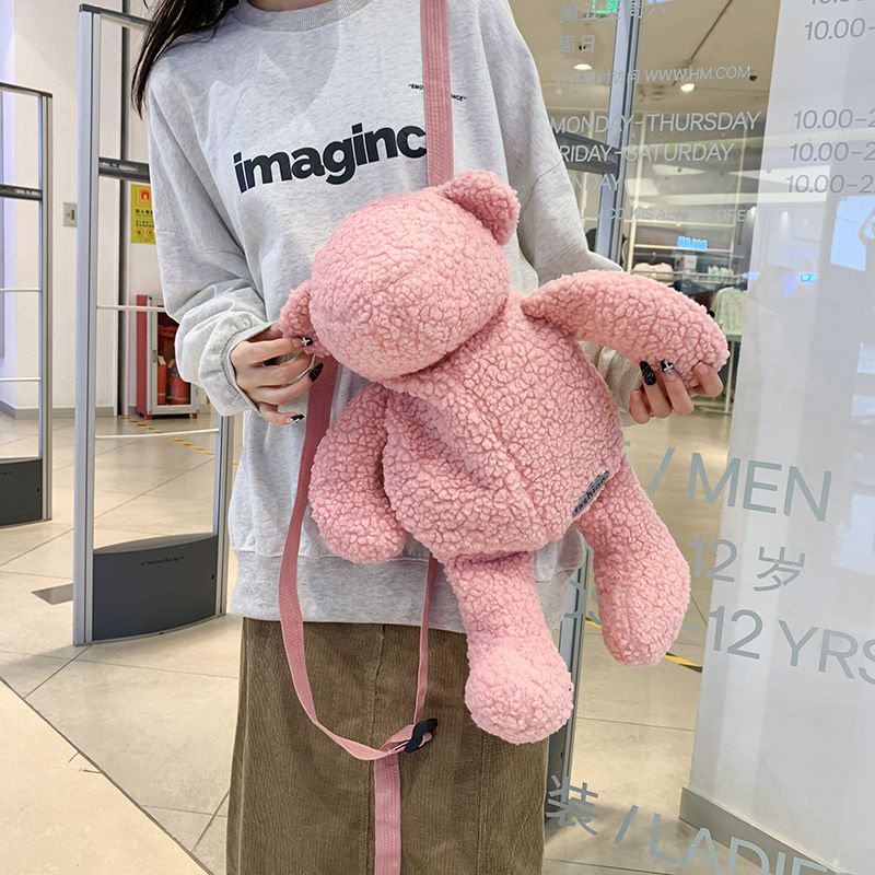 Sera versi Korea dari ransel boneka beruang lucu Jepang gaya perguruan tinggi tas sekolah siswa ransel tas kartun mewah