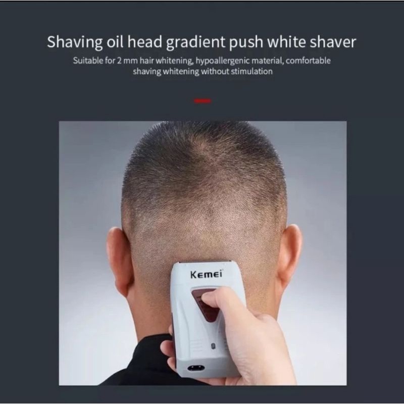 Electric Shaver Cukuran Kumis Cas Kemei ORIGINAL KM 3381