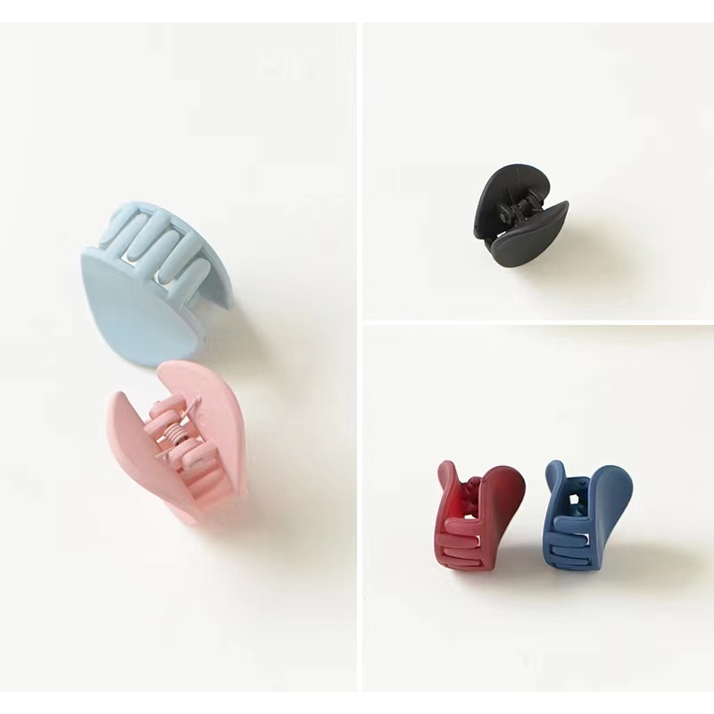 Jedai Doff Bulat Jepit Salon Korea Matte Mini Hair Claw Clips - Jedai Korea Impor Bulat Doff Edition