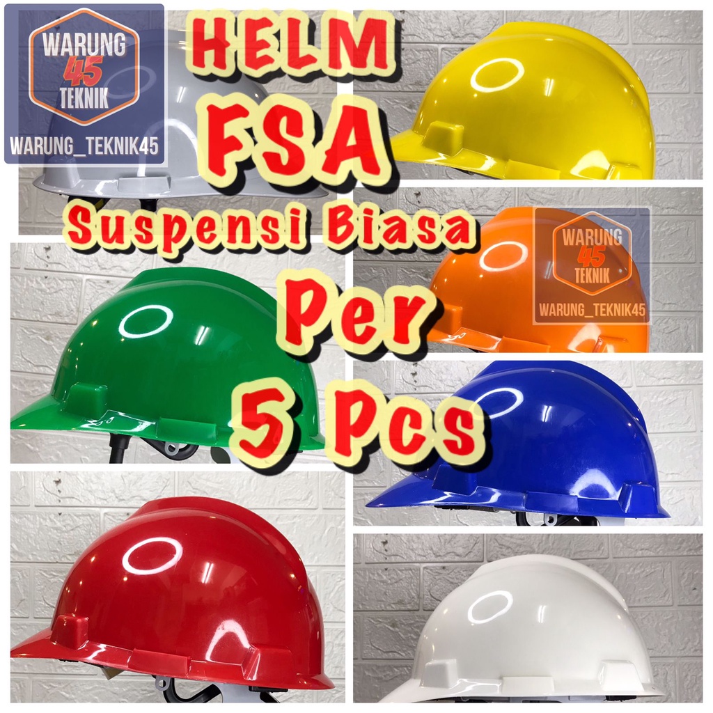 Helm kerja proyek safety FSA inner pencet/5PCS