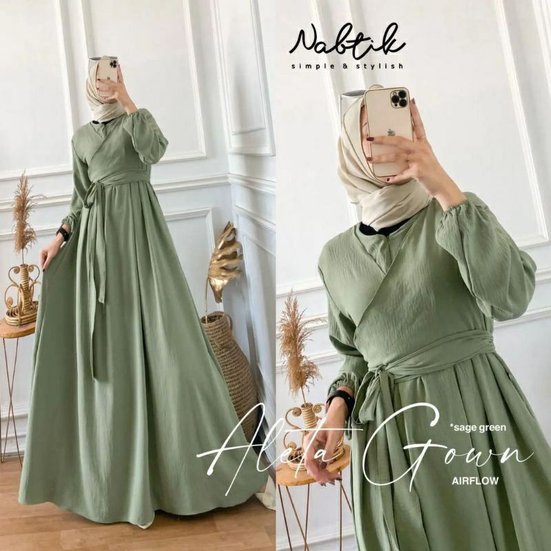 GAMIS TERMURAH Aleta Zakia Gamis Wanita Crepe Premium