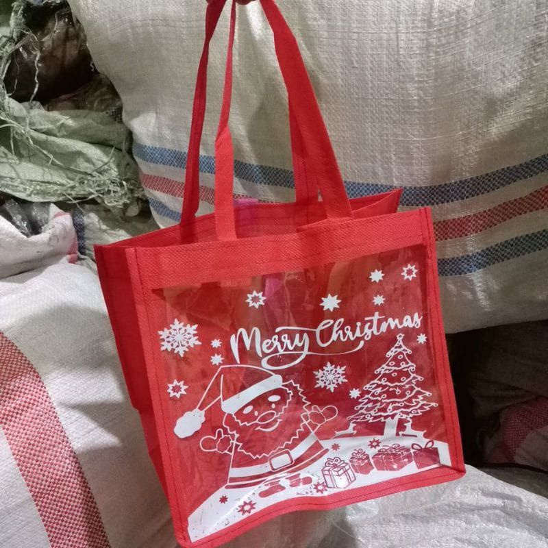 tas natal dus 22x22 mika kombinasi spunbond